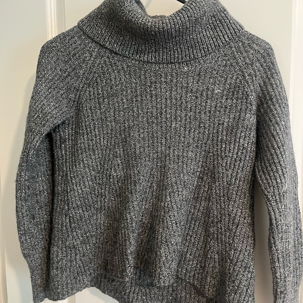 Banana Republic Charcoal Cowl Neck Sweater